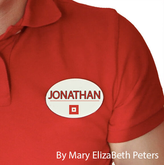 Man in Red Shirt labeled Jonathan by Michael ElizaBeth Peters